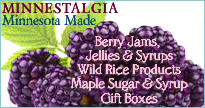 Buy berry jams, jellies and syrups, and wild rice products grown in Minnesota